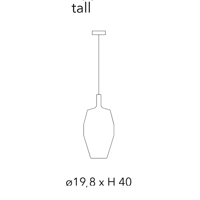 Penta - Mom Lampada a Sospensione - Tall