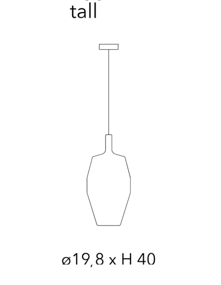 Penta - Mom Lampada a Sospensione - Tall