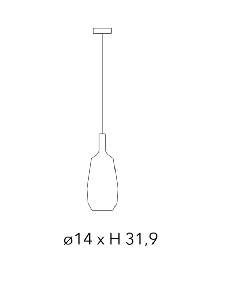 Penta - Mom Glossy Pendant Lamp - Slim