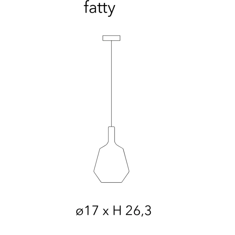 Penta - Mom Glossy Lampada a Sospensione - Fatty