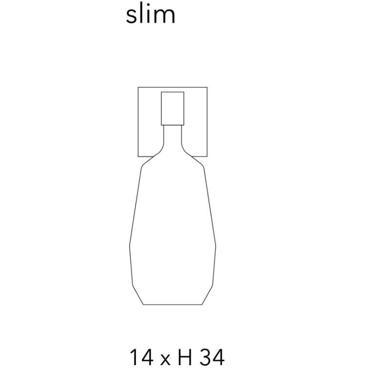 Penta - Mom Slim Wall Lamp - Matte Gold Frame