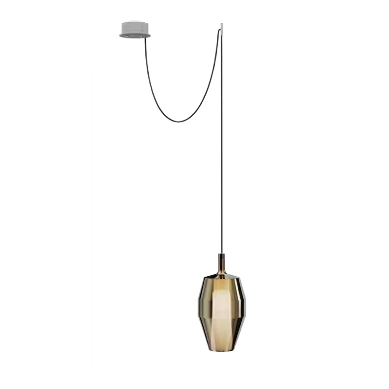 Penta - Mom Glossy Decentralized Pendant Lamp - Small Cluster 2A - Mirrored Gold / Titanium