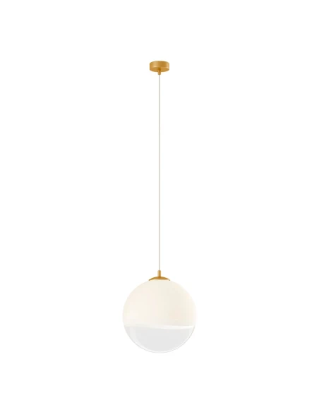 Redo Group - Berry Single Suspension Lamp - Matt Gold/Shaded White