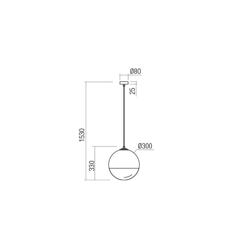 Redo Group - Berry Single Suspension Lamp - Matt Gold/Shaded White