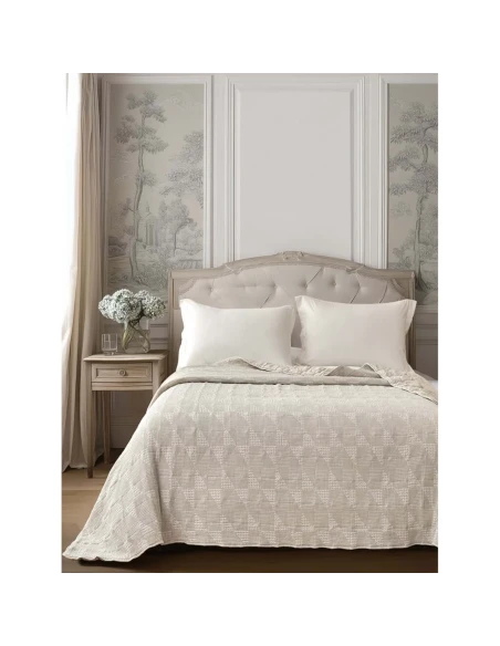 Blanc MariClò - Trapunta Memorie di Cotone - Beige