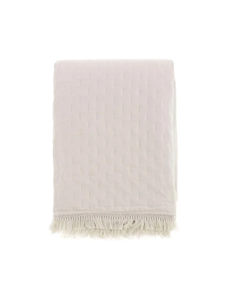 Blanc MariClò - Trapunta con Frange Petali Uniti Collection - Naturale