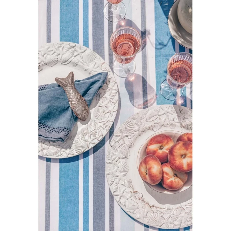 Blanc MariClò - Fish Between the Lines Tablecloth - 140 x 270