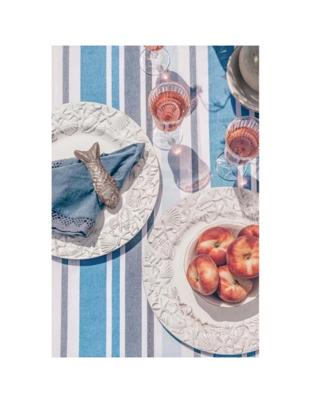 Blanc MariClò - Fish Between the Lines Tablecloth - 140 x 270