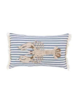 Blanc MariClò - Printed and Embroidered Cushion - Sea View Collection 30x50