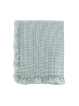 Blanc MariClò - Quilt with Green Gala Dream Vichy Collection - 260 x 260 cm