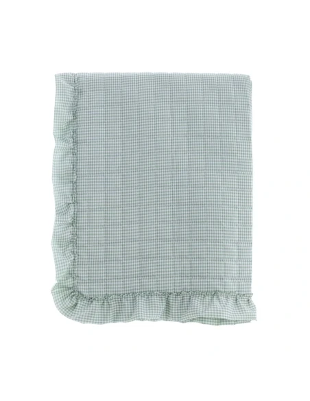 Blanc MariClò - Quilt with Green Gala Dream Vichy Collection - 260 x 260 cm
