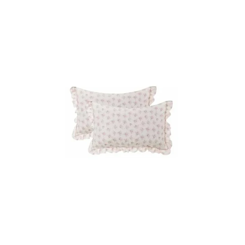 Blanc MariClò - Floral Print Quilt with Floral Enchantment Ruffle + Pillow Covers - 260x260