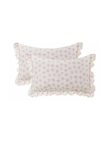 Blanc MariClò - Floral Print Quilt with Floral Enchantment Ruffle + Pillow Covers - 260x260