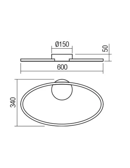 Redo Group - Leo Ceiling Lamp - Matt Black