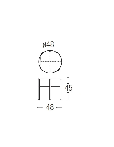 Biba Italia - Tavolino Biplano - Metallo Antracite / Laccato Antracite