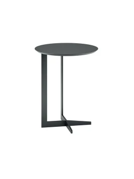 Biba Italia - Break Round Coffee Table - Anthracite Lacquered Top