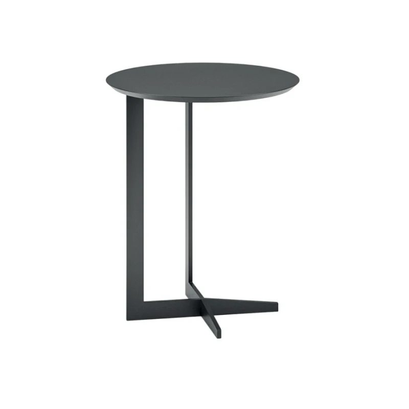 Biba Italia - Break Round Coffee Table - Anthracite Lacquered Top