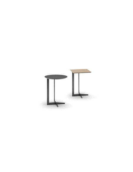 Biba Italia - Break Square Coffee Table - Anthracite Lacquered Top