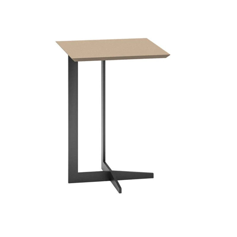 Biba Italia - Break Square Coffee Table - Grey Beige Lacquered Top