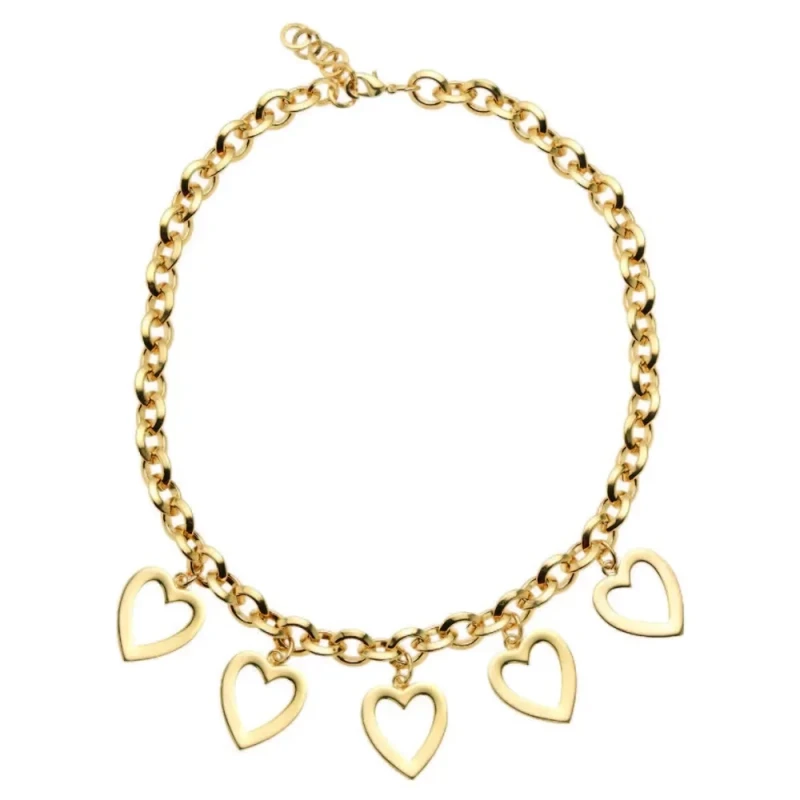 Ottaviani - Gold-Plated Necklace - Hearts