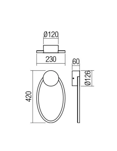 Redo Group - Leo Wall  Lamp - Bronze