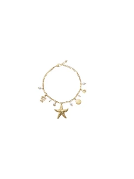 Ottaviani - Bracciale Dorato con Cristalli e Perline - Mare