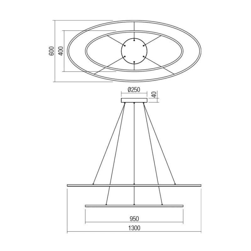 Redo Group - Leo Double Pendant Lamp - Matt White