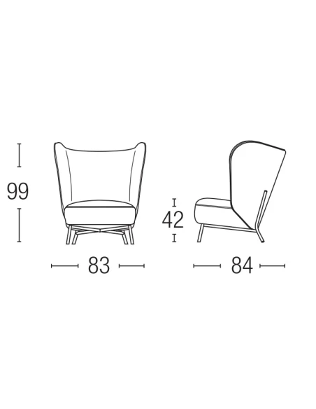 Biba Italia - Romeo Armchair