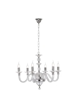 Ondaluce - Gala 6-Light Pendant Lamp - Transparent / Chrome