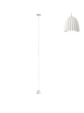 Ondaluce - White Concrete Effect Suspension Lamp