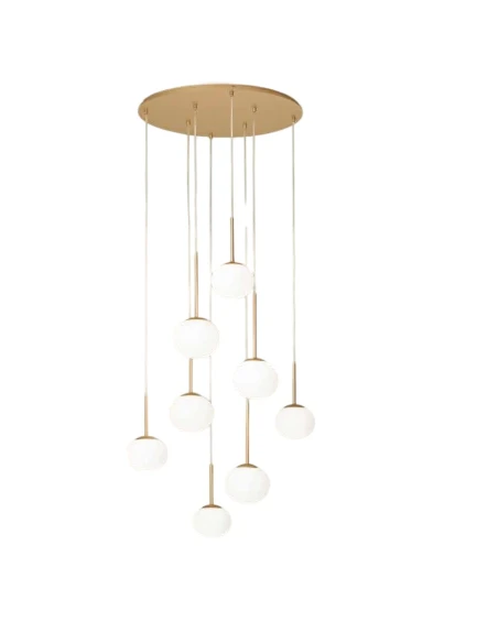 Ondaluce - Jewel 8-Light Pendant Lamp - Gold