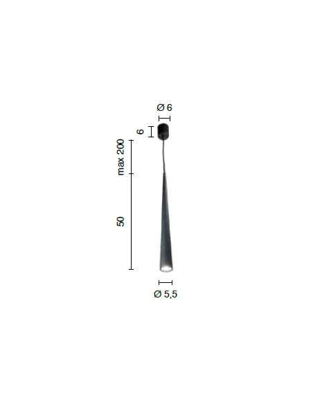 Ondaluce - Noa Pendant Lamp - Black