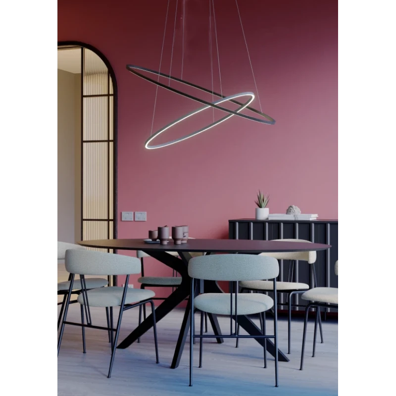 Redo Group - Leo Double Pendant Lamp - Matt Black