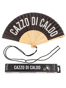 Fisura - "Ca**o di Caldo" Hand Fan - Black