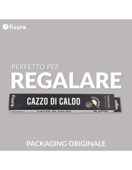 Fisura - "Ca**o di Caldo" Hand Fan - Black