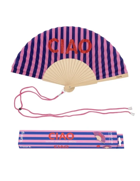 Fisura - Ventaglio "Ciao" - Glitter Letters