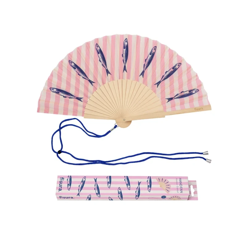 Fisura - Sardine Hand Fan - Pink