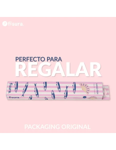 Fisura - Sardine Hand Fan - Pink