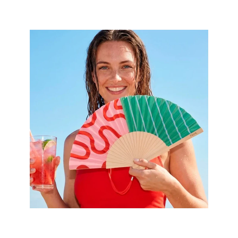 Fisura - Waves and Lines Hand Fan