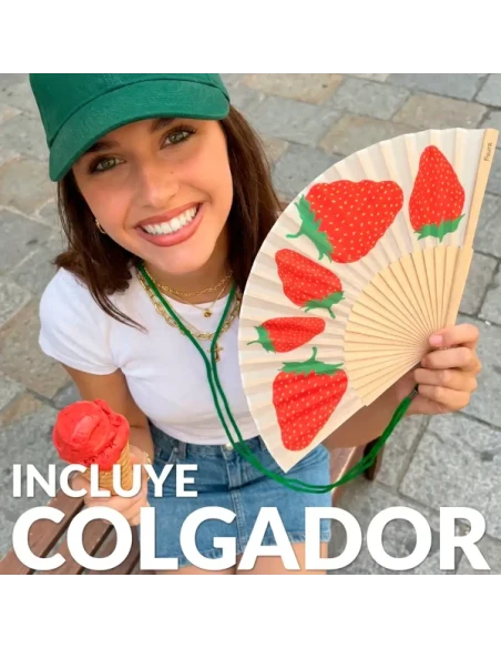 Fisura - Strawberries Hand Fan