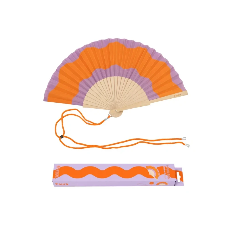 Fisura - Ventaglio Onde - Arancio e Viola
