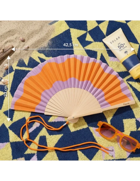 Fisura - Ventaglio Onde - Arancio e Viola