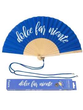 Fisura - Ventaglio "Dolce Far Niente" - Blu