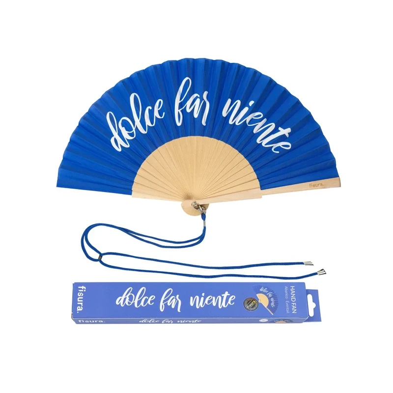 Fisura - Ventaglio "Dolce Far Niente" - Blu