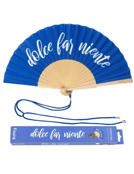Fisura - Ventaglio "Dolce Far Niente" - Blu