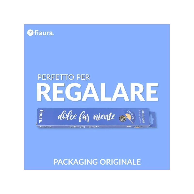 Fisura - Ventaglio "Dolce Far Niente" - Blu