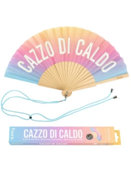 Fisura - "Ca**o di Caldo" Gradient Hand Fan - Phosphorescent