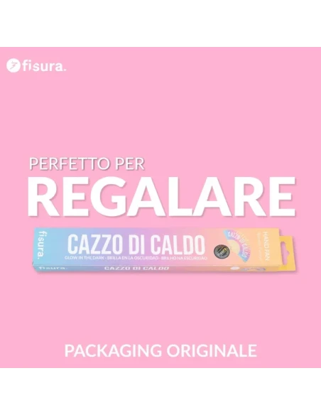 Fisura - "Ca**o di Caldo" Gradient Hand Fan - Phosphorescent
