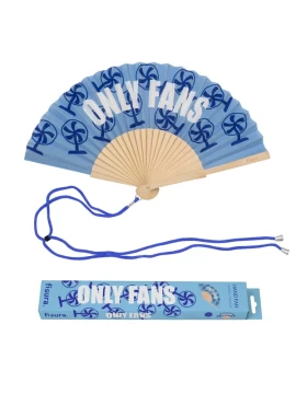 Fisura - "Only Fans" Hand Fan - Blue