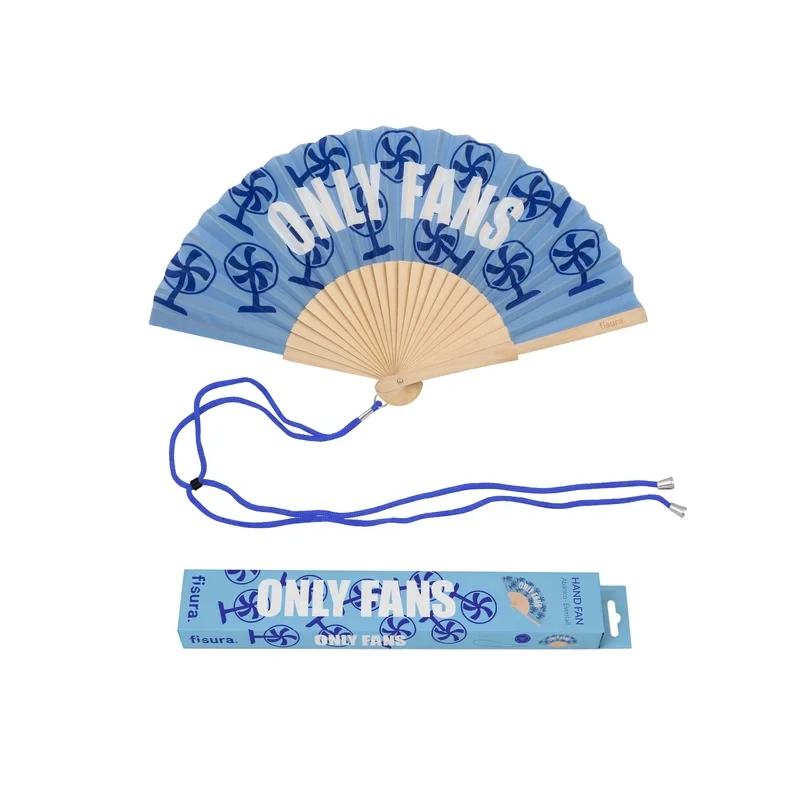 Fisura - "Only Fans" Hand Fan - Blue